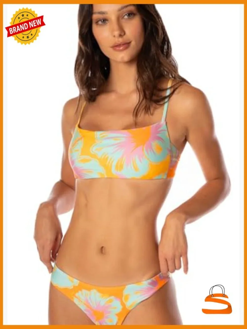Reversible Low Rise Bikini Bottom Medium Polyester Blend Hand Wash